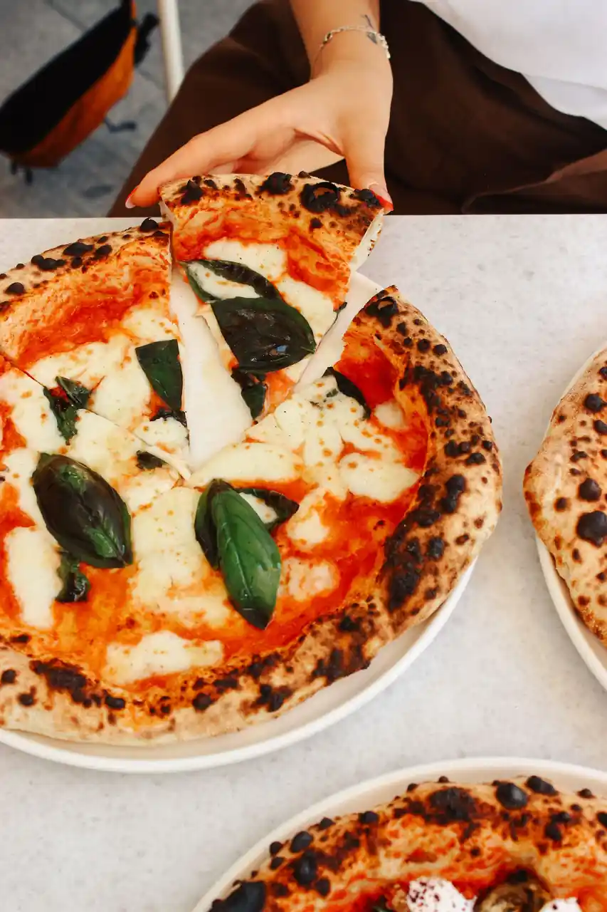Plated Margherita Pizza