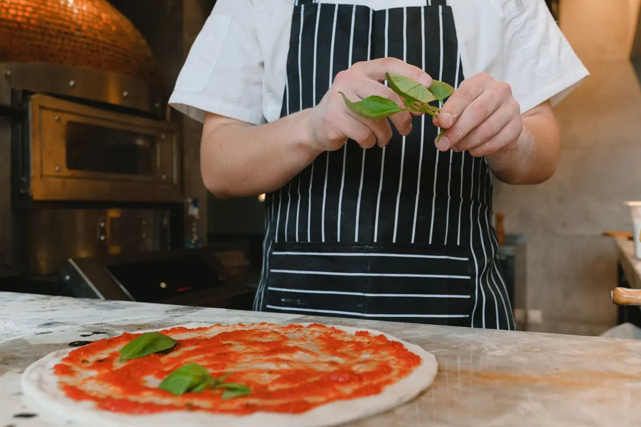 Fresh ingredients being prepared